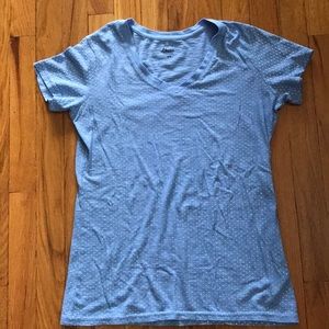 Bass Chambray Faux Sequin T-shirt, XS